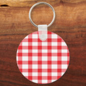 Red Gingham Sleutelhanger (Voorkant)