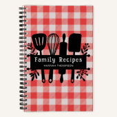 Red Gingham Specialized Cookbook Family Recipes Notitieboek (Voorkant)