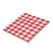 Red Gingham Tegeltje (Zijkant)