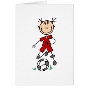 Red Girls Soccer Card