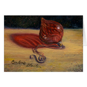 "Red Glass Ornament" Blank-briefkaart