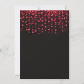 Red Glitter 30e verjaardag Kaart (Achterkant)