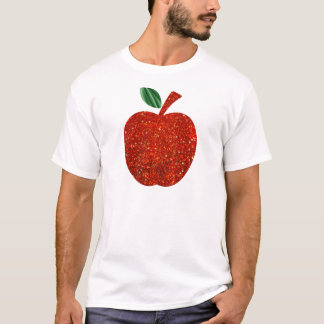 Red Glitter Apple T-shirt