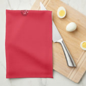 Red Glitter Drip Theedoek (Quarter Fold)