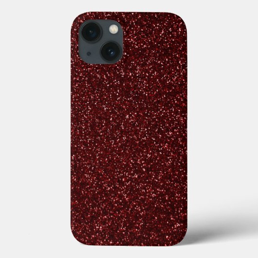 Red Glitter Effect 2 Case-Mate iPhone Case (Achterkant)