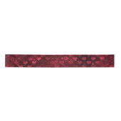 Red Glitter Glam Hearts Pattern Lint (Voorkant)