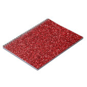 Red Glitter Glitz Notitieboek (Linkerzijde)