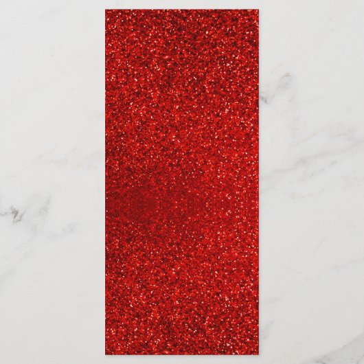 Red Glitter High Heels | Vijftig jaar en feestdag Menu (Achterkant)