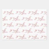 Red Glitter Kerst Assortiment Inpakpapier Vel (Voorkant 3)