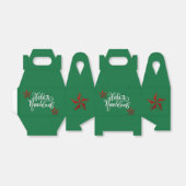 Red Glitter kerstster Bedankdoosjes (Uitgevouwen)