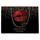 Red Glitter Lipstick - Hartelijk dank Large Cadeautasje (Voorkant)
