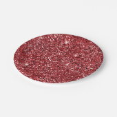 Red Glitter Sparkle Papieren Bordje (Gekanteld)