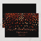 Red Glitter zal je mijn uitnodiging zijn. (Voorkant / Achterkant)