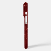 Red Glitzy Chic Glam Sparkle Case-Mate iPhone Case (Achterkant / Links)