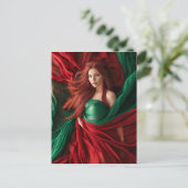 Red Goddess Briefkaart (Staand voorkant)