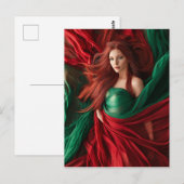 Red Goddess Briefkaart (Voorkant / Achterkant)