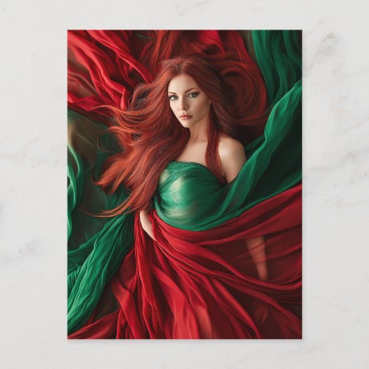Red Goddess Briefkaart (Voorkant)