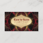 Red Goddess Temple Tarot Cartes de visite (Devant)