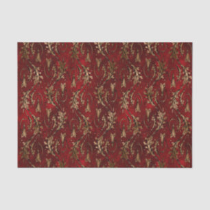 Red Gold Art Deco Grafisch Tissuepapier