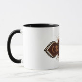 Red & Gold Art Deco Obliviate Spell Grafisch Mok (Links)