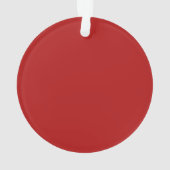 Red Gold Babys Eerste kerstcadeautje Ornament (achterkant)