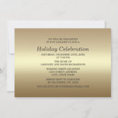 Red Gold Baubles Christmas Party Invitation (Dos)