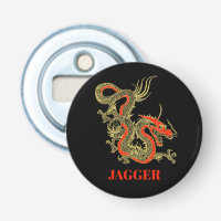 Red Gold Black Fantasy Chinese Dragon
