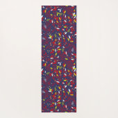 Red Gold Botanical Autumn Leaves Yogamat (Achterkant)