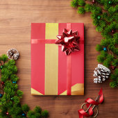 Red Gold Cadeaupapier