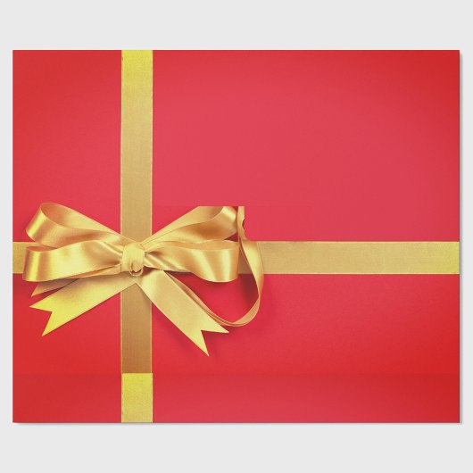 Red Gold Cadeaupapier