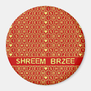 Red Gold Chant Shreem Brzee trekt rijkdom aan Magneet