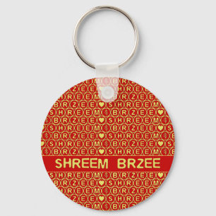 Red Gold Chant Shreem Brzee trekt rijkdom aan Sleutelhanger