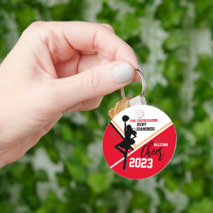 Red Gold Cheer Gift Bag Ideeën Sleutelhanger