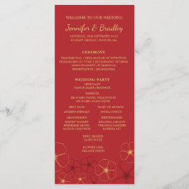 Red Gold Cherry Blossoms Trouwtijdlijn Programma