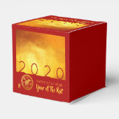 Red Gold Chinese Rat papier, 2020 CCFB Bedankdoosjes (Achterkant)