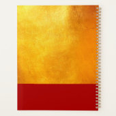 Red Gold Chinese Rat papieren versie 2020 moderne Planner (Achterkant)