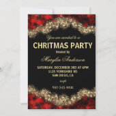 RED & GOLD CHRISTMAS SHIMMER CUSTOM KAART (Voorkant)