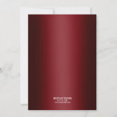 Red|Gold Confetti Retraite Party Invitations (Dos)