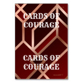 Red/Gold Courage Kaarten (Voorkant)