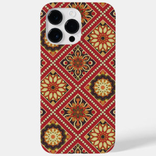 RED GOLD CREAM MANDALA PATTERN Case-Mate iPhone 14 PRO MAX HOESJE