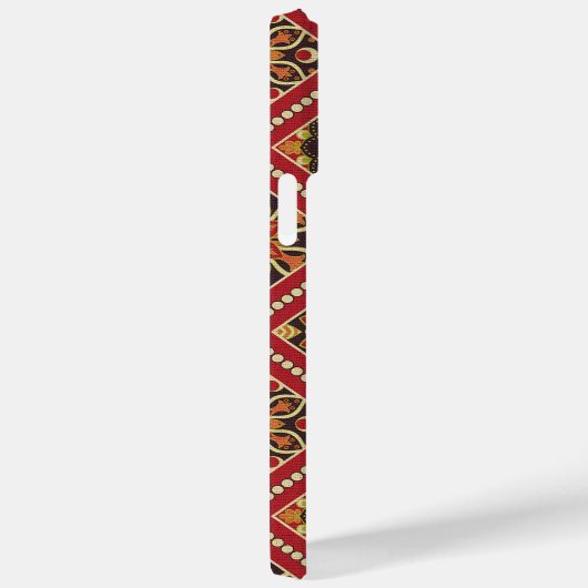 RED GOLD CREAM MANDALA PATTERN Case-Mate iPhone CASE (Achterkant / Rechts)