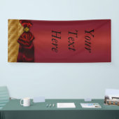 Red Gold Damask Bow Spandoek (Beurs)