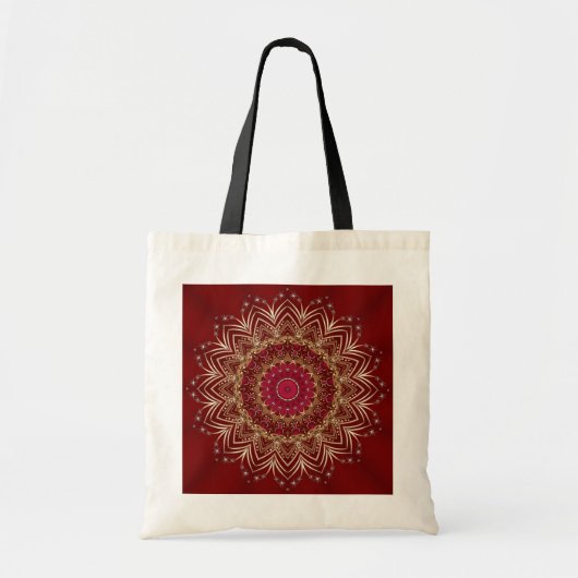 Red Gold Decorative Holiday Canvas tas (Voorkant)