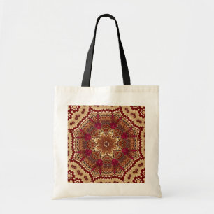 Red Gold Decorative Holiday Canvas tas