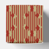 Red Gold Diamonds Favor Box Bedankdoosjes (Bovenkant)