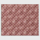 Red Gold Dots Christmas Cadeaupapier (Vlak)