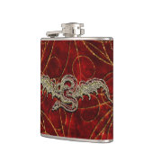 Red Gold Dragon Heupfles (Links)