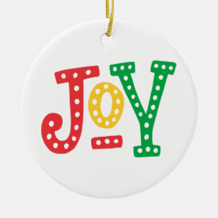 Red Gold en Green Joy Keramisch Ornament