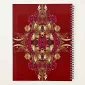 Red Gold Floral Holiday Planner (Achterkant)