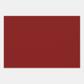 Red Gold Glam Zigzag Stripes Kerstmis Inpakpapier Vel (Voorkant 2)